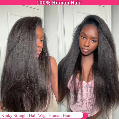 Kinky Straight Half Wig