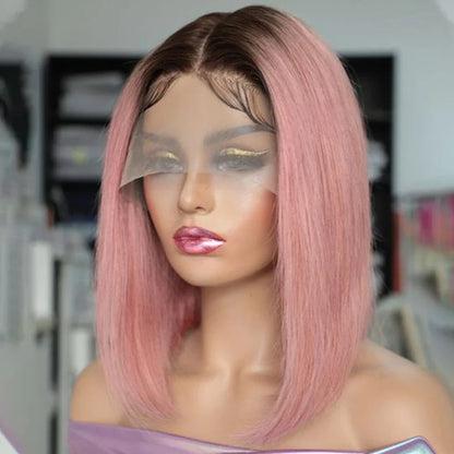 Ombre Pink Bob Wig