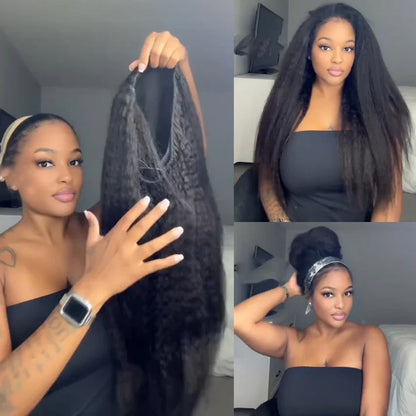 Kinky Straight Half Wig