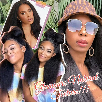 Kinky Straight Half Wig