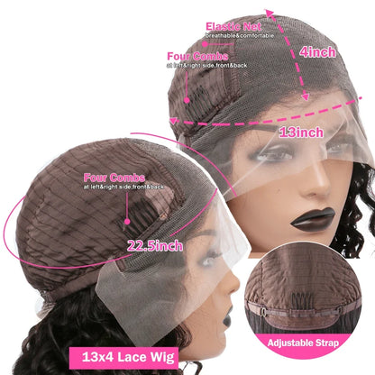 Water Wave Short Bob Wigs