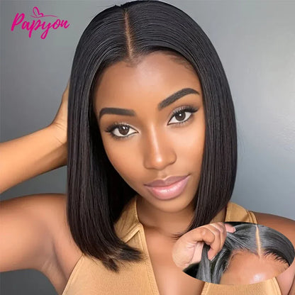 Short Wavy Straight Glueless