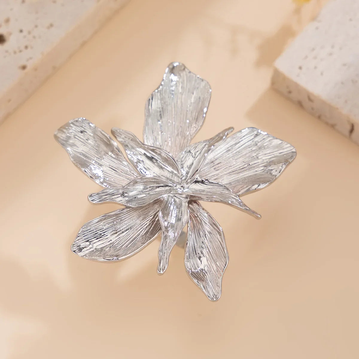 Layered Big Flower Ring