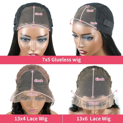 250% Kinky Straight Glueless Wig