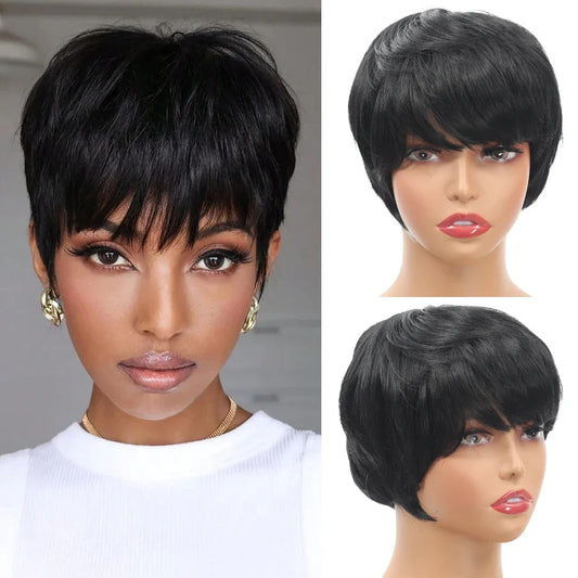 Short Wig for Women, Synthetic Wig,