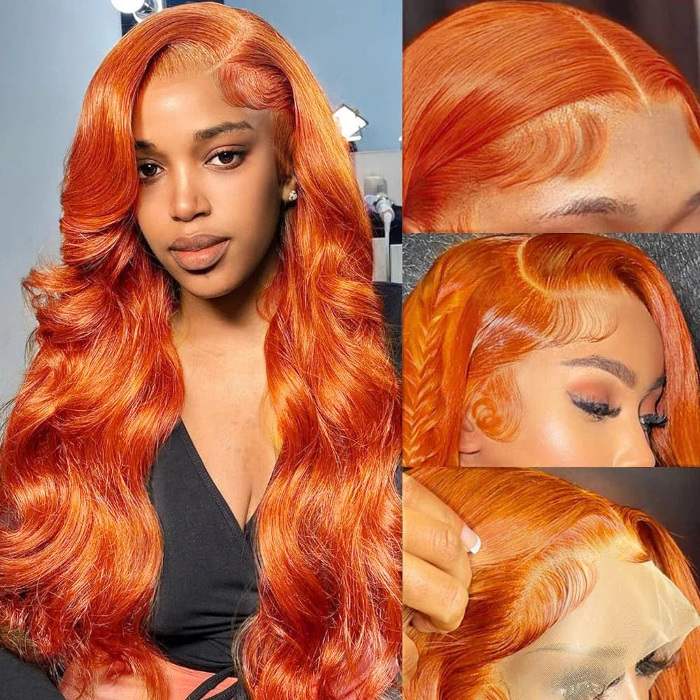 Ginger Orange 13x6 HD Lace Front Wigs