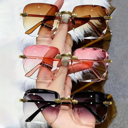 Square Rimless Sunglass