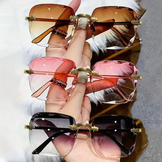 Square Rimless Sunglass