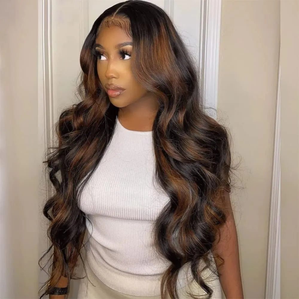 1B/30 Ombre Highlight Lace Front Wigs