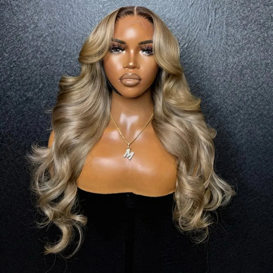Ombre Ash Blonde With Dark Roots