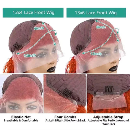 Ginger Orange 13X6 Lace Frontal Wigs