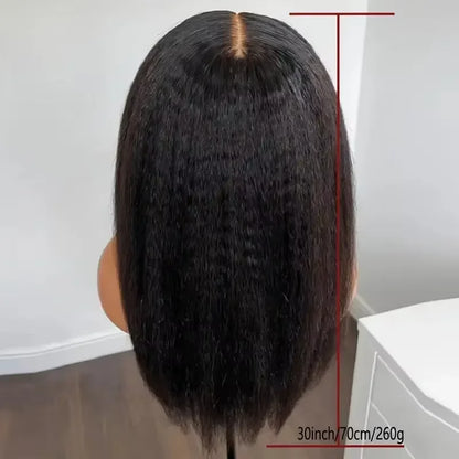 Black Yaki Lace Front Wig